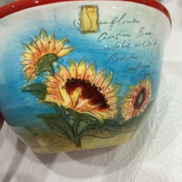 Certified International By Susan Winget Sunflower Cereal Bowl - Picture 4 of 5